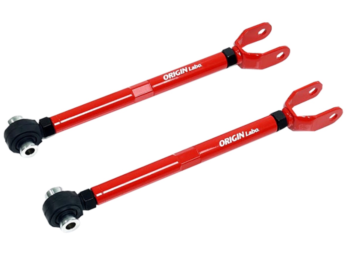 pillowball rear toe control rods N0001 — ORIGIN Labo. official photo