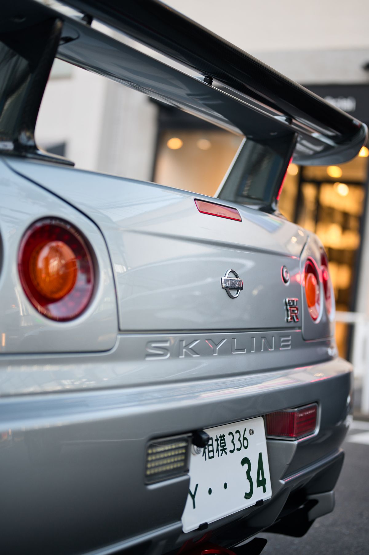 Nissan Skyline parked on a Tokyo street